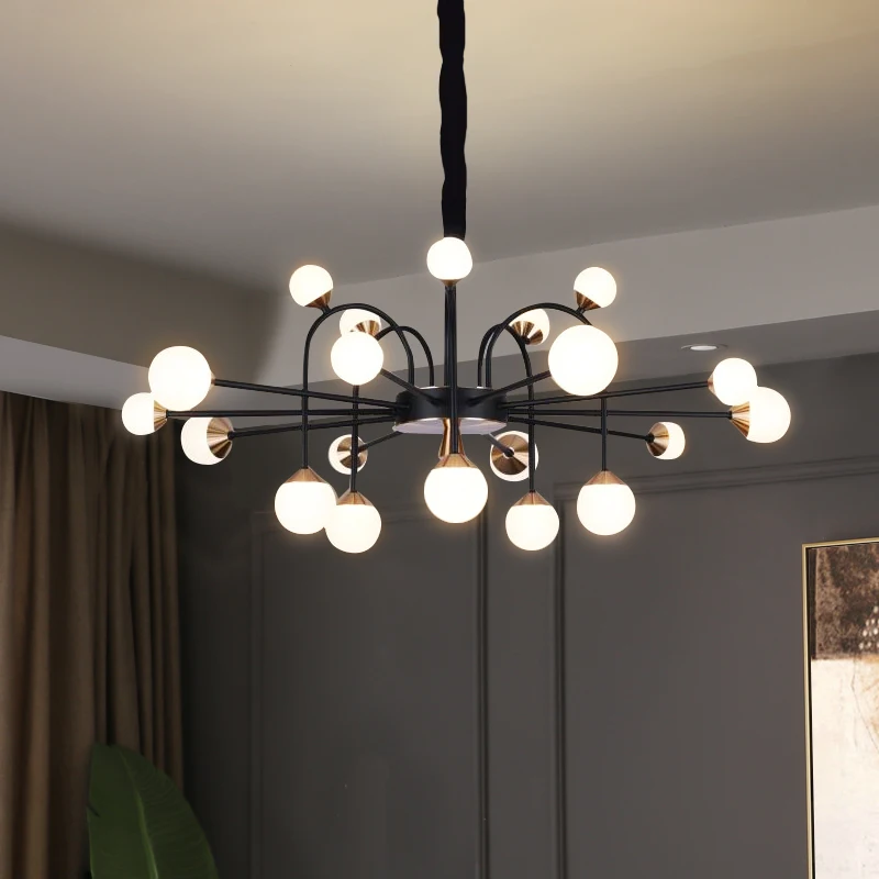 

Светодиодный светильник-Люстра для гостиной, современный минималистичный светильник, роскошная люстра в скандинавском стиле, люстра для р...