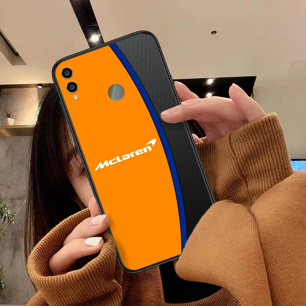

Mclaren Honda Logo Phone Case For Huawei Honor 6A 7A 7C 8 8A 8X 9 9X 10 10i 20 Lite Pro Play black Prime Silicone Back Soft
