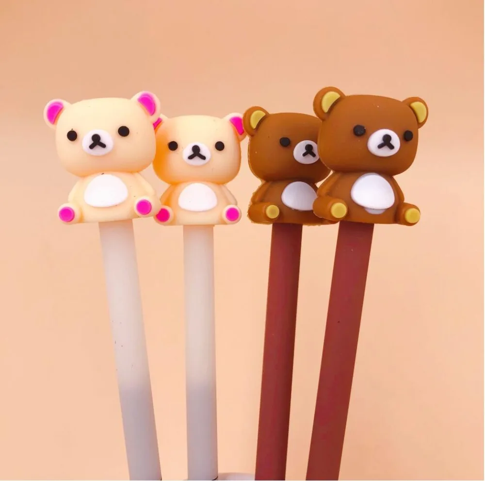 2 шт./партия Rilakkuma Детская гелевая ручка подпись ручка Escolar Papelaria школьные офисные принадлежности рекламный подарок