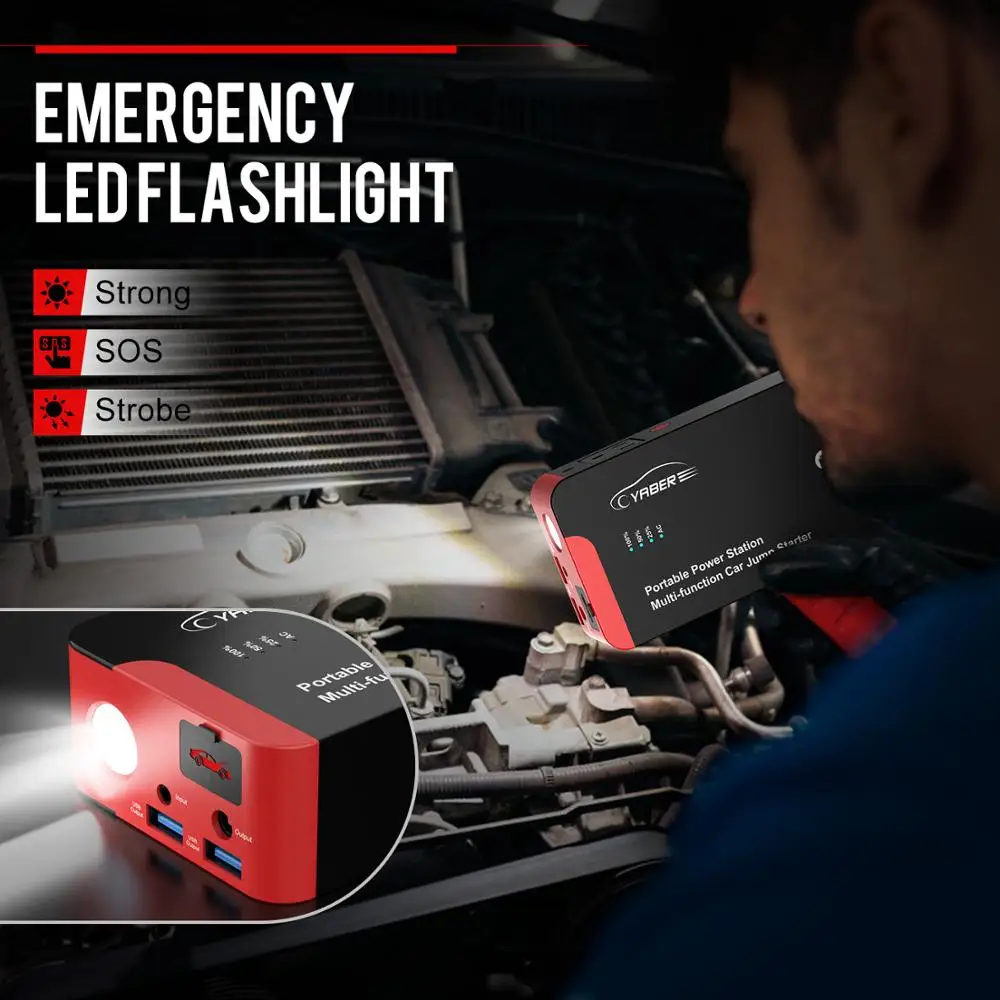 Автомобильное пусковое устройство 22000 а мАч автомобильный бустер внешний