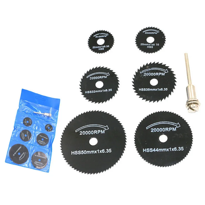 

7 Pcs/ Set 3.2mm HSS Circular Saw Blade Cutting Disc Cut-Off Wheel For Rotary Tools Sets HK3