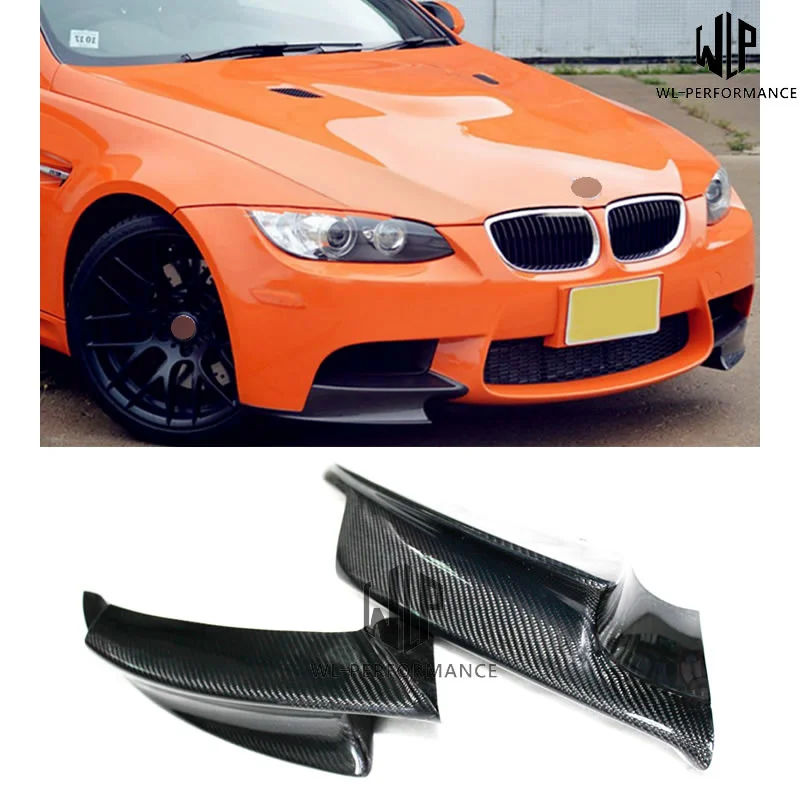 

E92 M3 высококачественные боковые разветвители переднего бампера из углеродного волокна для стайлинга автомобилей подходит для Bmw 3 серии E92 M3...