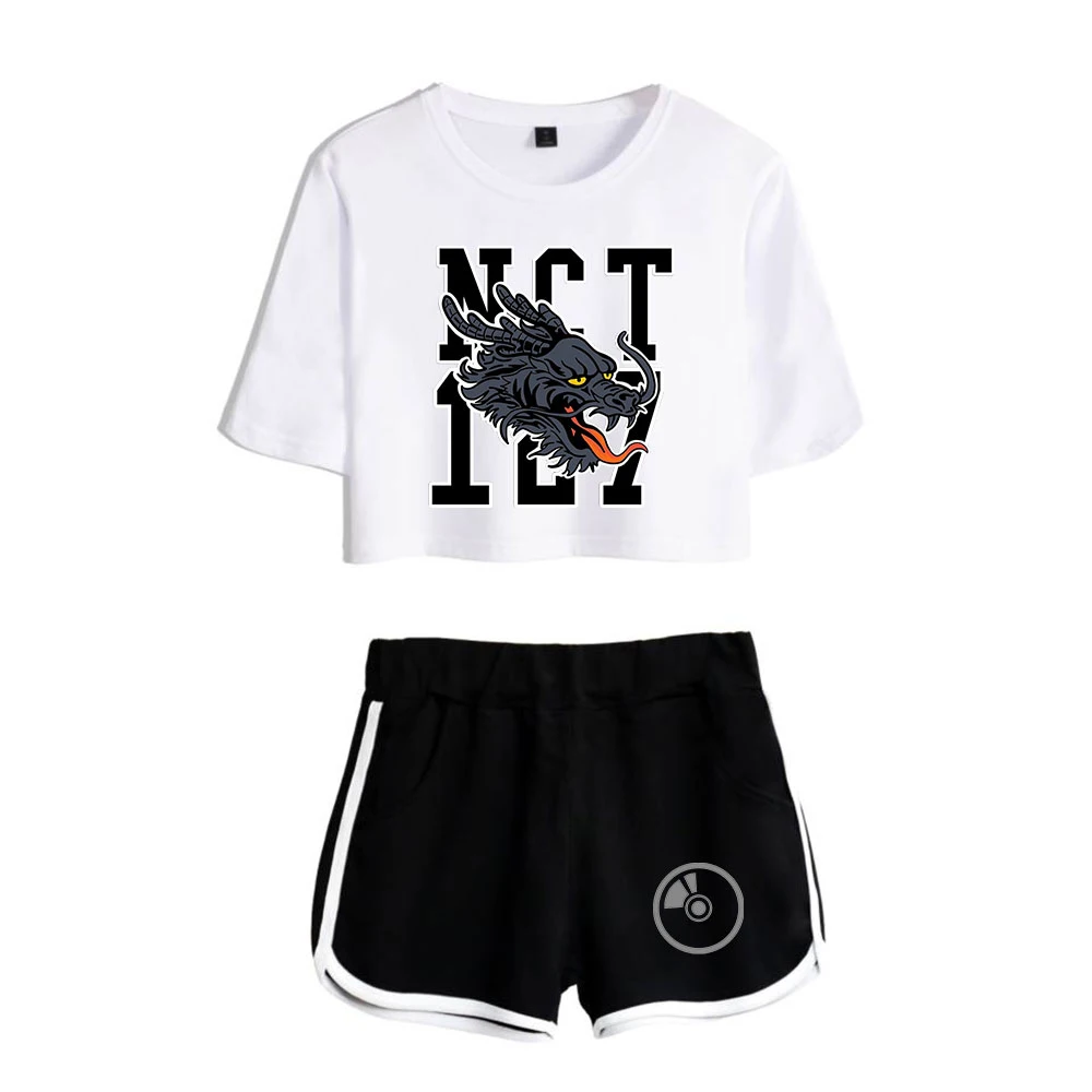 

Fashion Design 2020 NCT 127 New Album NCT#127 Neo Zone The Final Round Print Women Two Piece Set Shorts+lovely T-shirt Clothes