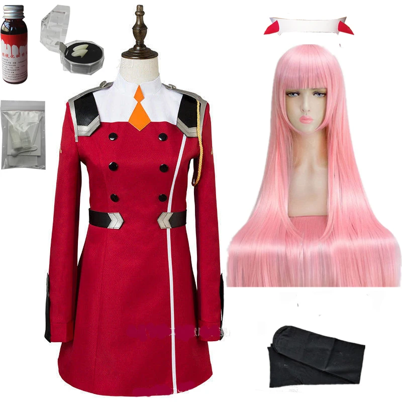02 Zero Two Косплей Костюм Дарлинг в франкс Косплей DFXX женский костюм полный комплект платье