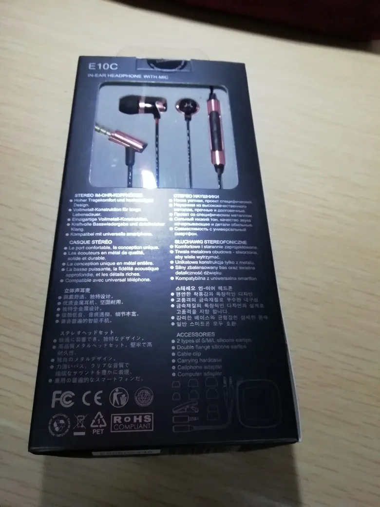 SoundMAGIC Sound MAGIC E10C наушники-вкладыши с микрофоном и функцией изменения громкости шумоизолирующие наушники-вкладыши Hi-Fi стерео наушники