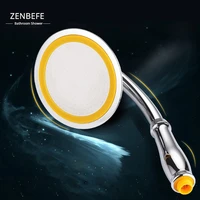 zenbefe 46 inch adjustable 2 mode abs bathroom shower head large rainfall shower head high pressure hand held shower head