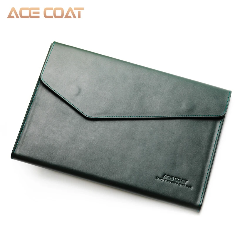 Dark-green Чехол ACECOAT с разрезом для ноутбука, чехол для MacBook Air/Pro retina, 13,3 дюймов, для macbook pro 13, чехол, Офисные Сумки для мужчин - Цвет: Dark-green
