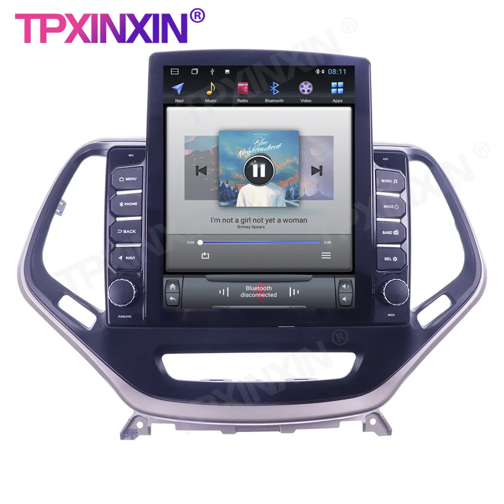 저렴한 지프 체로키 2014-2018 용 안드로이드 10 128G 무선 카플레이 터치 스크린 스테레오 수신기 자동차 GPS 네비게이션 라디오 플레이어 라디오