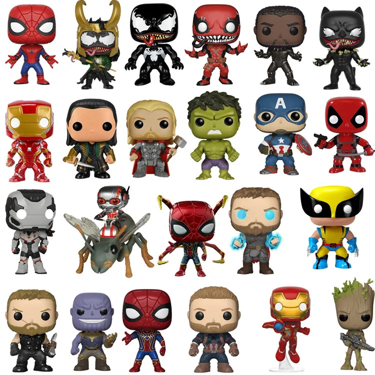 Поп-фигма Marvel Мстители Железный человек Халк Тор аниме мультфильмы милая фигурка