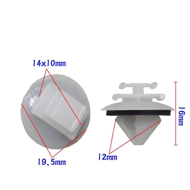 10 шт дверь багажника яркая полоса отделка пряжка зажим для Citroen Triumph C5 C2 Peugeot 308 307