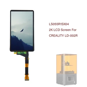 2k lcd screen for ld 002r 3d printer 5 5 inch creality ld 002r ls055r1sx04 lcd screen with glass protector film no backlight free global shipping