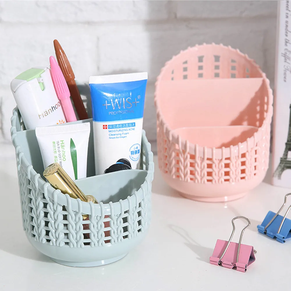 Настольный держатель для ручек пластиковая компактная корзина дома кухни ванной