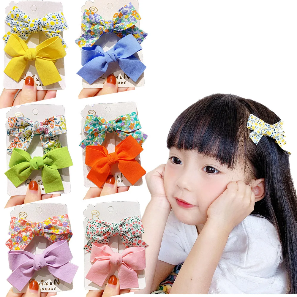 2 шт. заколки для волос с цветочным рисунком 8 см | Аксессуары одежды