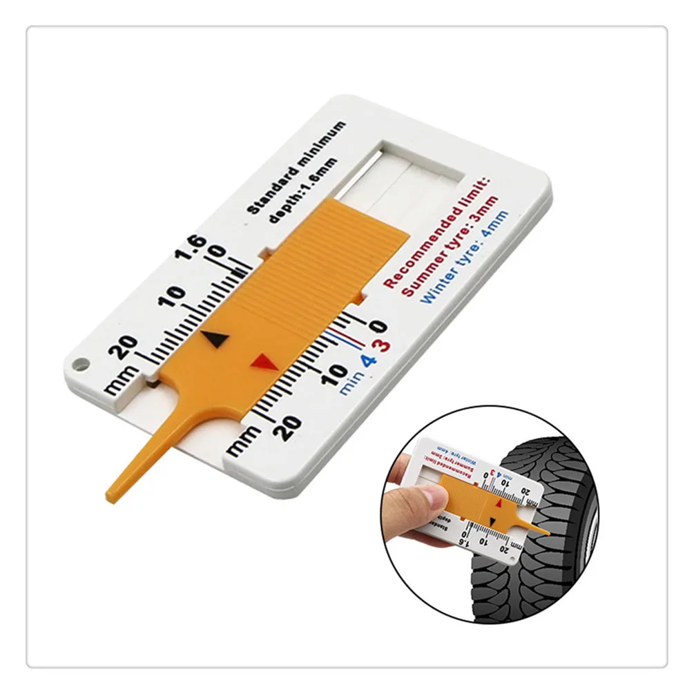 

0-20 mm car tire depth caliper ruler accessories for Mitsubishi ASX Endeavor Expo Montero Galant Grandis Lancer Mirage