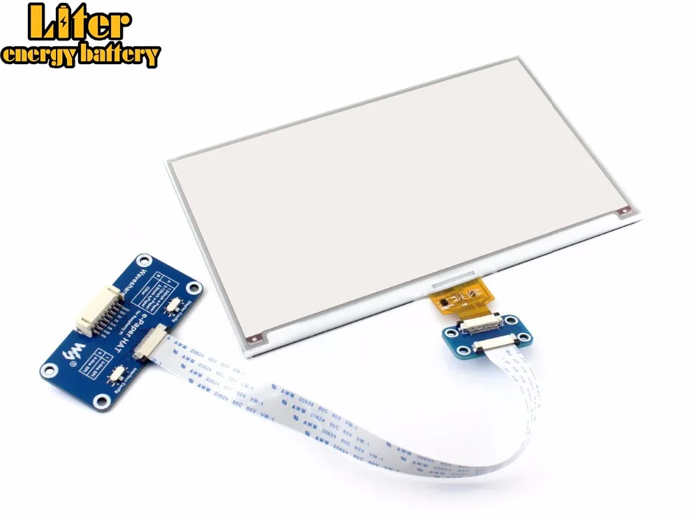 Дисплей E Ink Waveshare 640x384 7 5 дюйма для Raspberry Pi 2B/3B/Zero WThree Цвет: красный черный белый