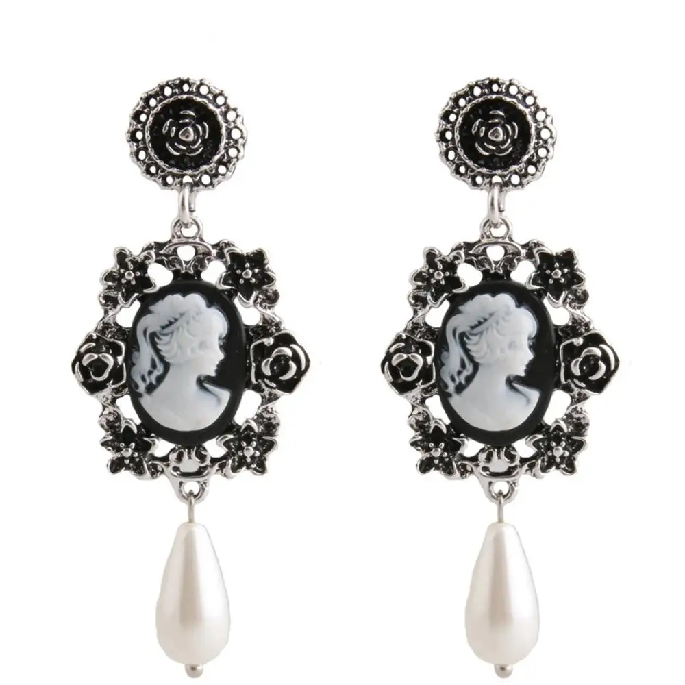 Винтажные серьги с цинковым покрытием для женщин модные ювелирные изделия