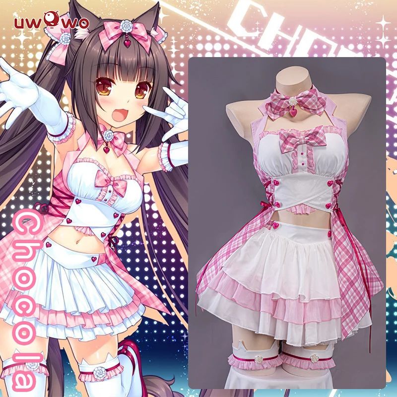 UWOWO NEKOPARA Chocola костюм для косплея Новый идол платье горничной шоколадный ванильный