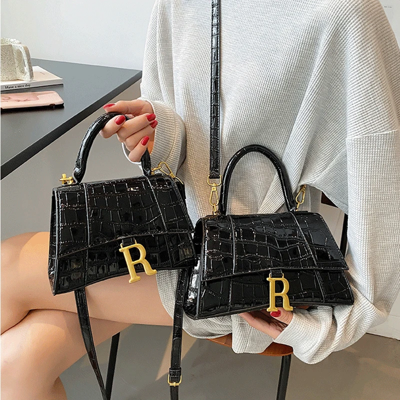 

Женская сумка через плечо, дизайнерская сумка-мессенджер с крокодиловым узором и ручками, сумка на плечо, 2019