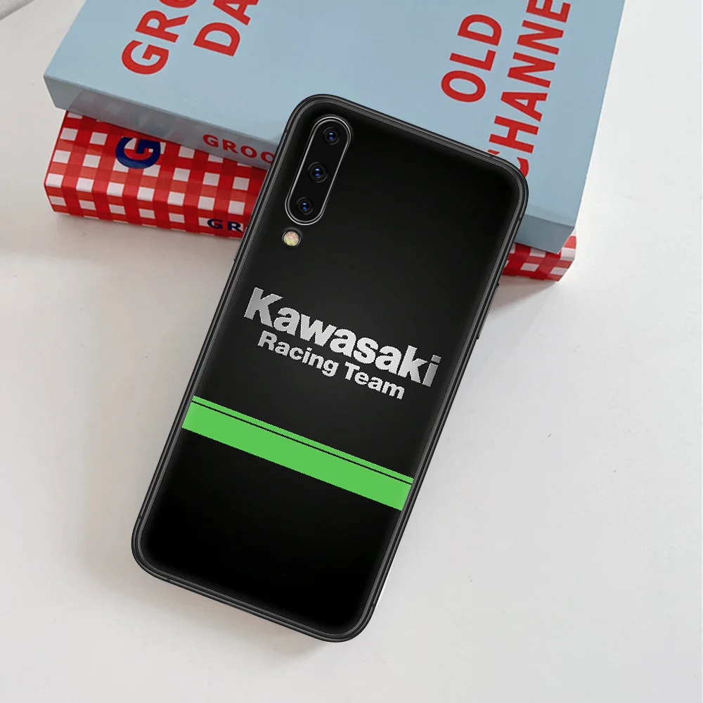 

Kawasake Ninja Green Motorcycle Phone Case For Samsung Galaxy A 3 5 7 8 10 20 20E 21S 30 30S 40 50 51 70 71 black Back Soft