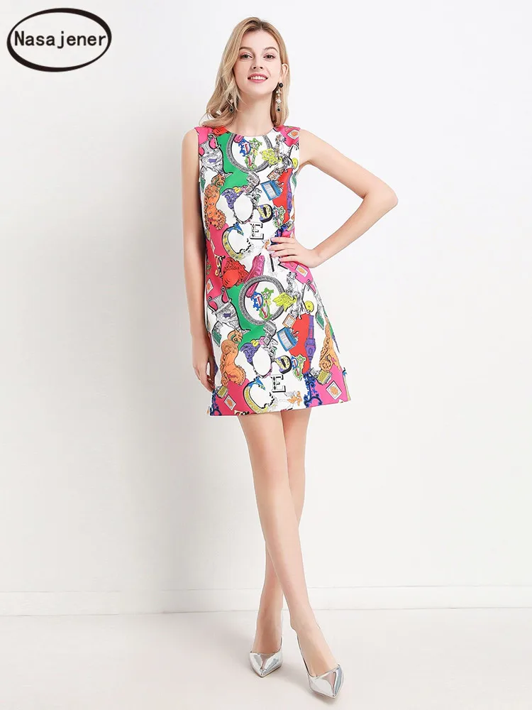 2020 Весна и лето новое модное подиумное повседневное женское платье без рукавов с