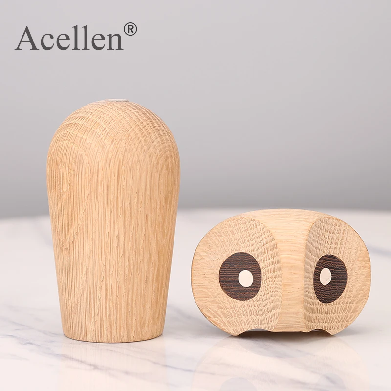 Домашний декор деревянная миниатюрная фигурка Сова Детская Спальня украшение