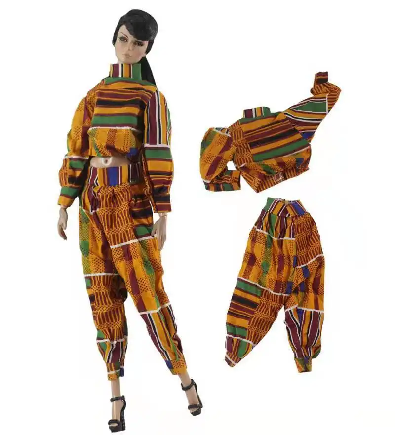 

1:6 Long Sleeve Shirt Top Pants For Barbie Clothes Set Fashion Outfits 1/6 BJD Dolls Accessories Kids Playhouse DIY Toys Cosplay