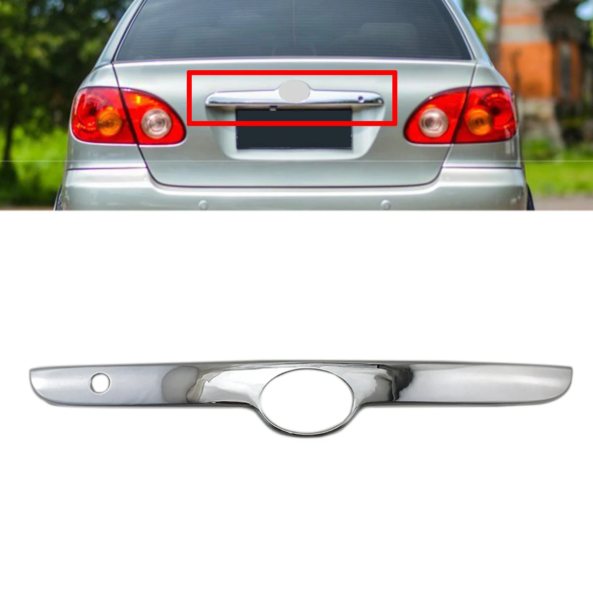 Для Toyota Corolla Sedan 2003-08 хромированная Автомобильная Задняя Крышка багажника края