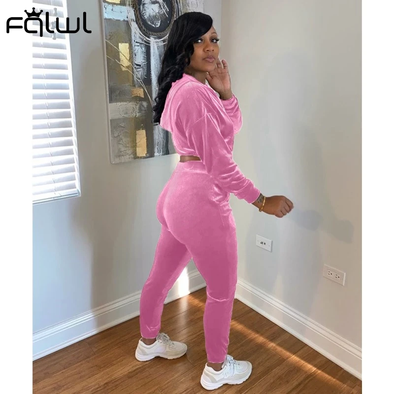 FQLWL летний комплект из 2 предметов женская одежда спортивная на молнии с длинным