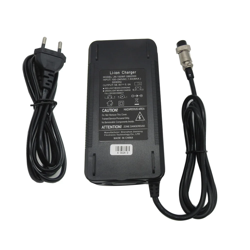 58 8v3a charger 58 8v 3a electric bike lithium battery charger for 48v 52v 14s li ion battery pack gx16 connector free global shipping