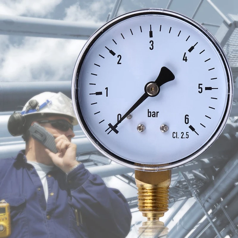 Горячая Ts 60 6 бар Мини манометр циферблат воздуха измерительный прибор для