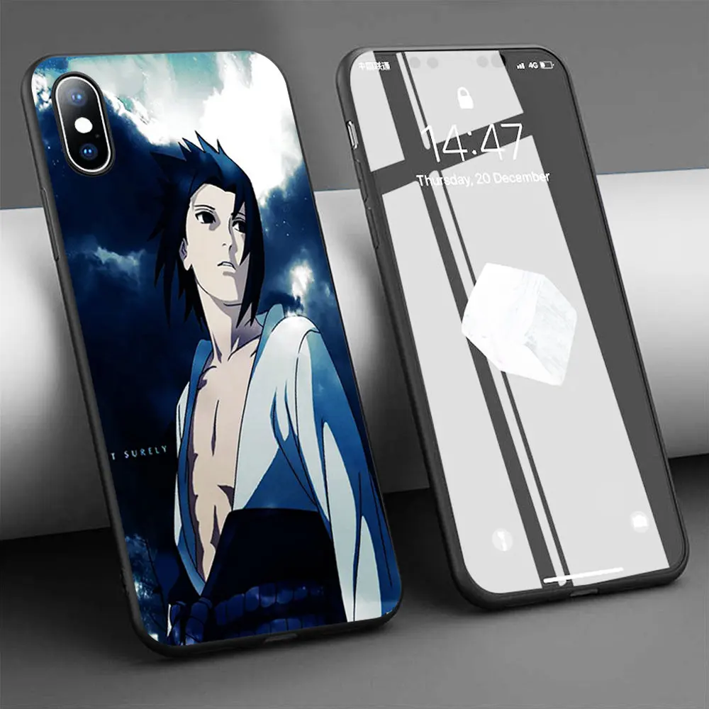 Чехол Naruto Sasuke Uchiha мягкий силиконовый чехол для телефона iPhone 11 Pro Max X 5S 6 6S XR XS 7 8 Plus