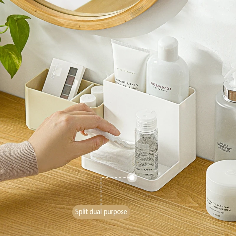 

MOLB Large Pencil Holder for Desk 4 Compartments Pencil Cup Stationery Organizer