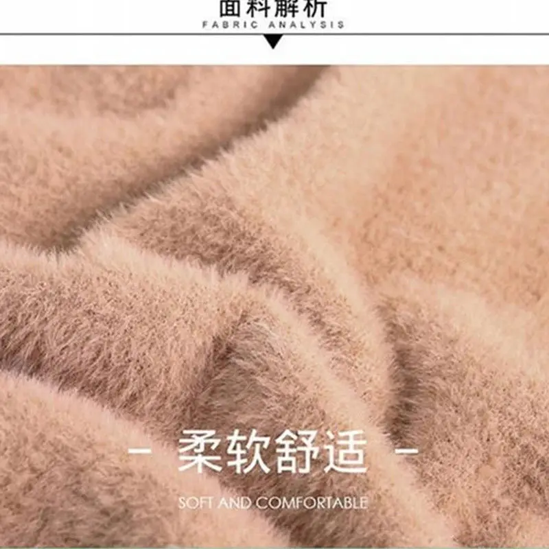 2021 Autumn And Winter New Water Velvet Sweater Women's Head Loose Color Matching Short Knit Bottoming Shirt Tide | Женская одежда