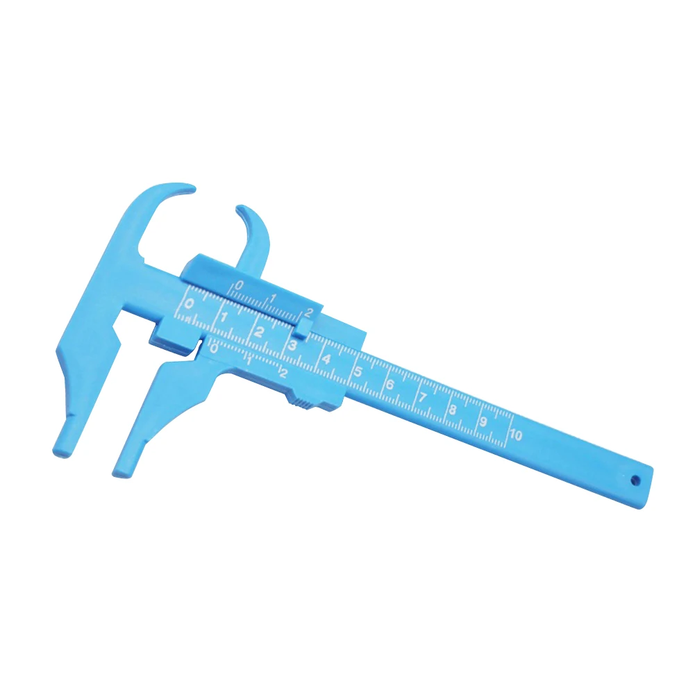

0-100mm Plastic Sliding Double Scale Vernier Caliper Diameter Measure Ruler