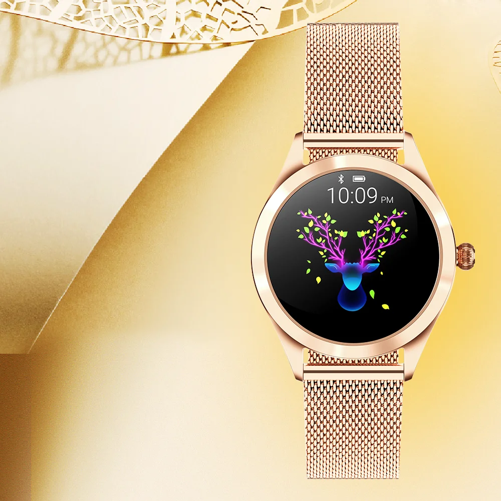 

Women Smart Watch Real-Time Weather Forecast Activity Tracker Heart Rate Monitor Sports Ladies Smart Watch Men For Android IOS