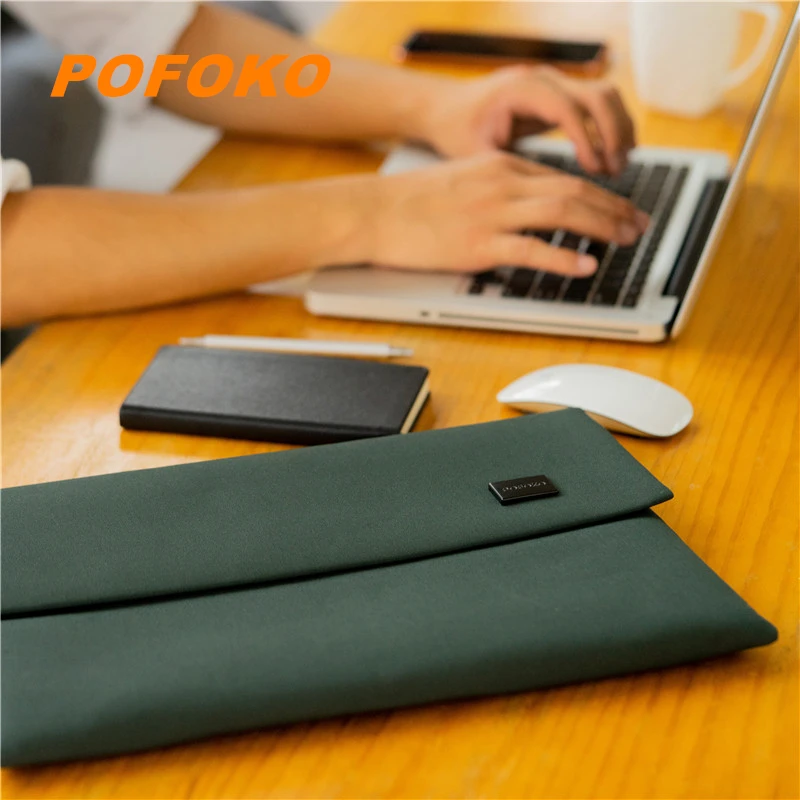 Водонепроницаемая сумка для ноутбука бренда Pofoko 15 4 дюйма чехол с тонким рукавом