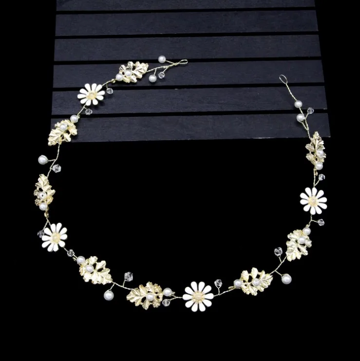 Девочки золотой лист греко римские свадебные аксессуары для волос женские