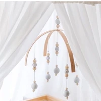 1set wooden beads wind chimes for kids baby mobile bed hanging windbell child girls room decoration ornaments home decor