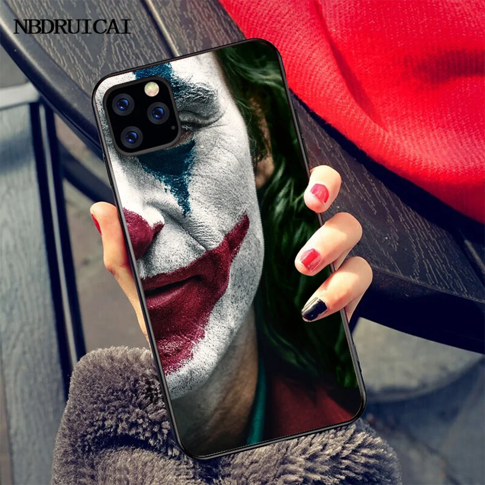 

NBDRUICAI 2019 Joker Joaquin Phoenix movie Soft Silicone TPU Phone Cover for iPhone 11 pro XS MAX 8 7 6 6S Plus X 5S SE XR case