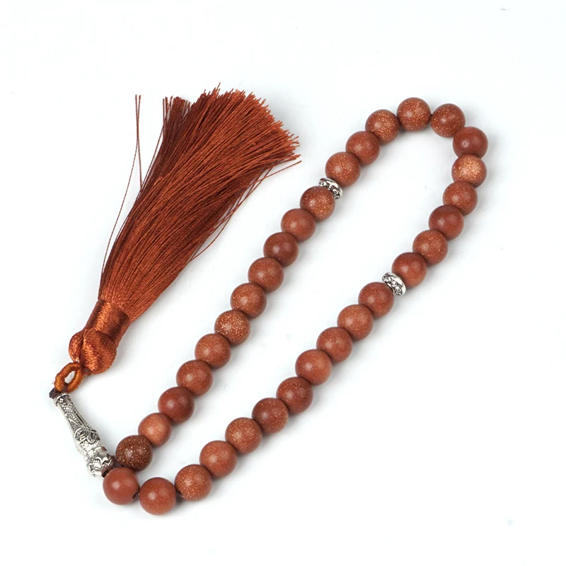 Натуральный драгоценный камень бусина с голубыми венами агатовый Розарий