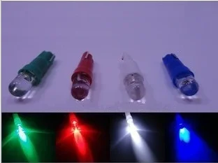 20 pcs T5 Led 12V Lights Bulb Lamp Socket 286 Car Wedge Dashboard Gauge Side Tail Signaling Light White Red Blue Green yellow | Автомобили