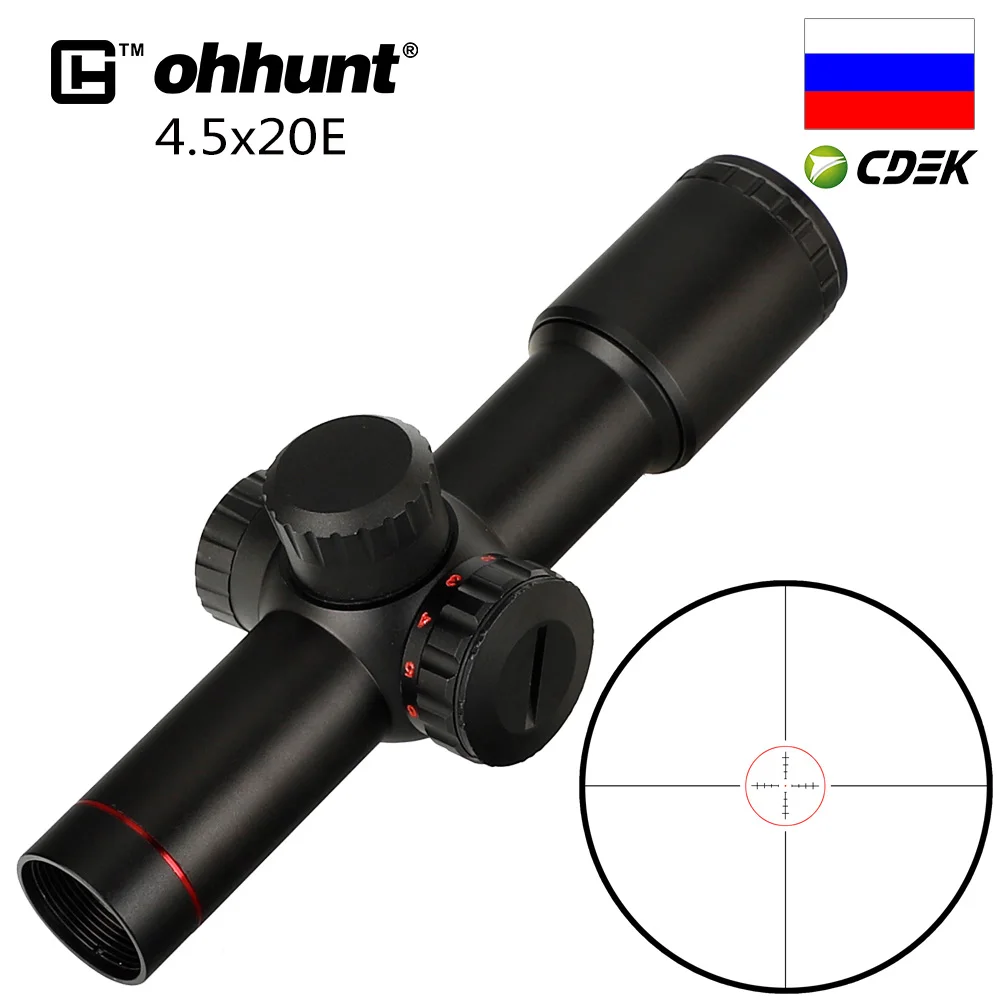Оружие 4.5x20E компактная Охотничья винтовка с красной подсветкой Стекло травление