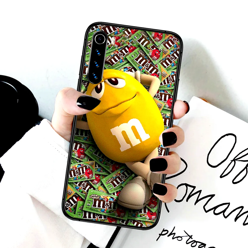 

M&M's Chocolate Phone Case For Xiaomi Redmi Note 7 8 8T 9 9S 4X 7 7A 9A K30 Pro Ultra black Prime Silicone Coque Soft Funda