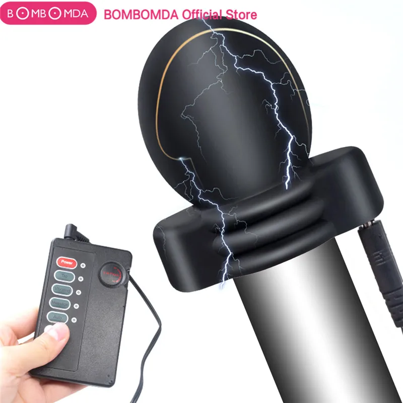 Вибратор BOMBOMDA с электрическим током для мужчин мастурбатор чаша волновая