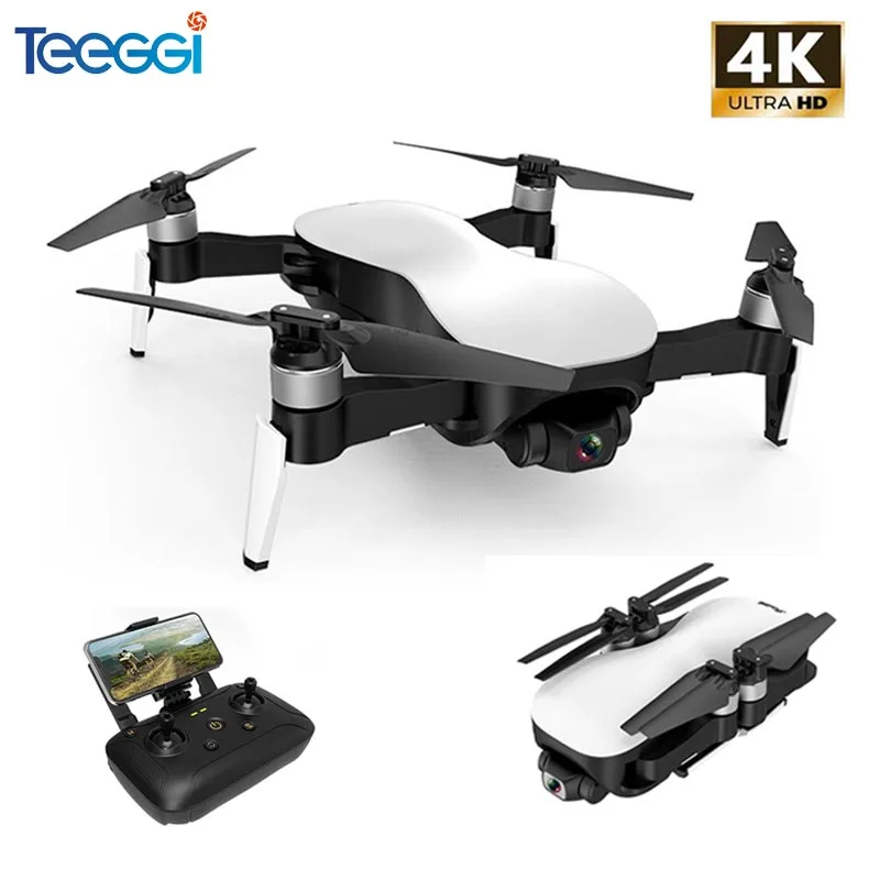 Teeggi W12 5G WIFI FPV GPS Дрон с WiFi 4K HD камера бесщеточный двигатель 3 осевой карданный
