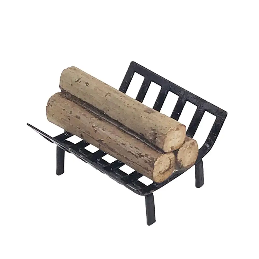 1/12 миниатюрная мебель для кукольного домика металлическая стойка с дровом