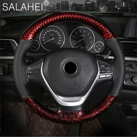 crystal dragon pattern fashion sports hand sewn steering wheel cover skidproof universal car styling protector accessories