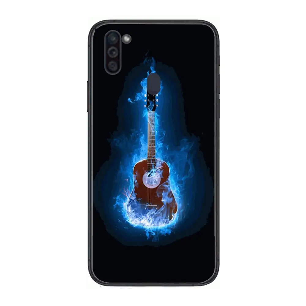 

Guitar wallpaper Mobile Phone Case Hull For Samsung Galaxy M 10 20 21 31 30 60S 31S Black Shell Art Cell Cover TPU
