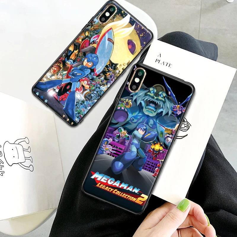 Мягкий ТПУ чехол Mega Man для Apple IPhone X XR XS MAX 5 5S 5C SE 6 S 7 8 Plus ipod touch силиконовый |