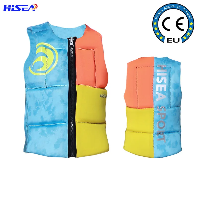 Hisea Woman Two sides to Wear Life Jacket gilet floating surfing portable high buoyancy Diving Drifting Watersports Vest | Спорт и